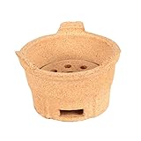 Yardwe 1 Stück Holzkohle-Herd, Outdoor-Grill, Holzkohlegrill, Tonofen zum Kochen, tragbarer Lagerfeuerrost, japanischer Grillofen, Holzkohlegrill, Grill-Werkzeug