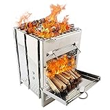 Camping Grill Outdoor Camping Grill Klappgrill Holzkohleofen-21 * 14 * 14