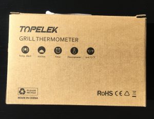 Topelek Grillthermometer mit 2 Sonden Verpackung