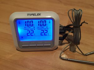 Topelek Grillthermometer mit 2 Sonden unboxed